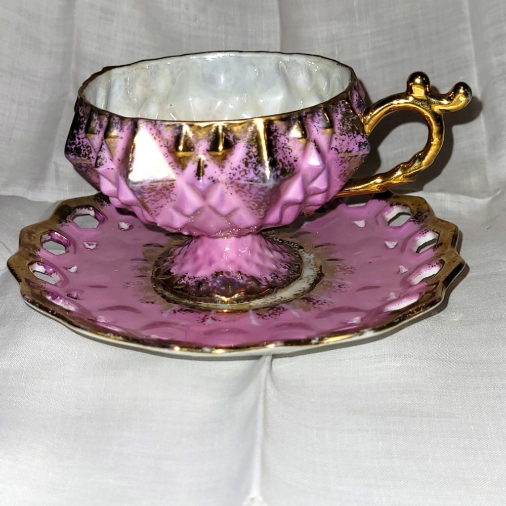 Vintage Royal Halsey Very Fine China Teacup & Saucer